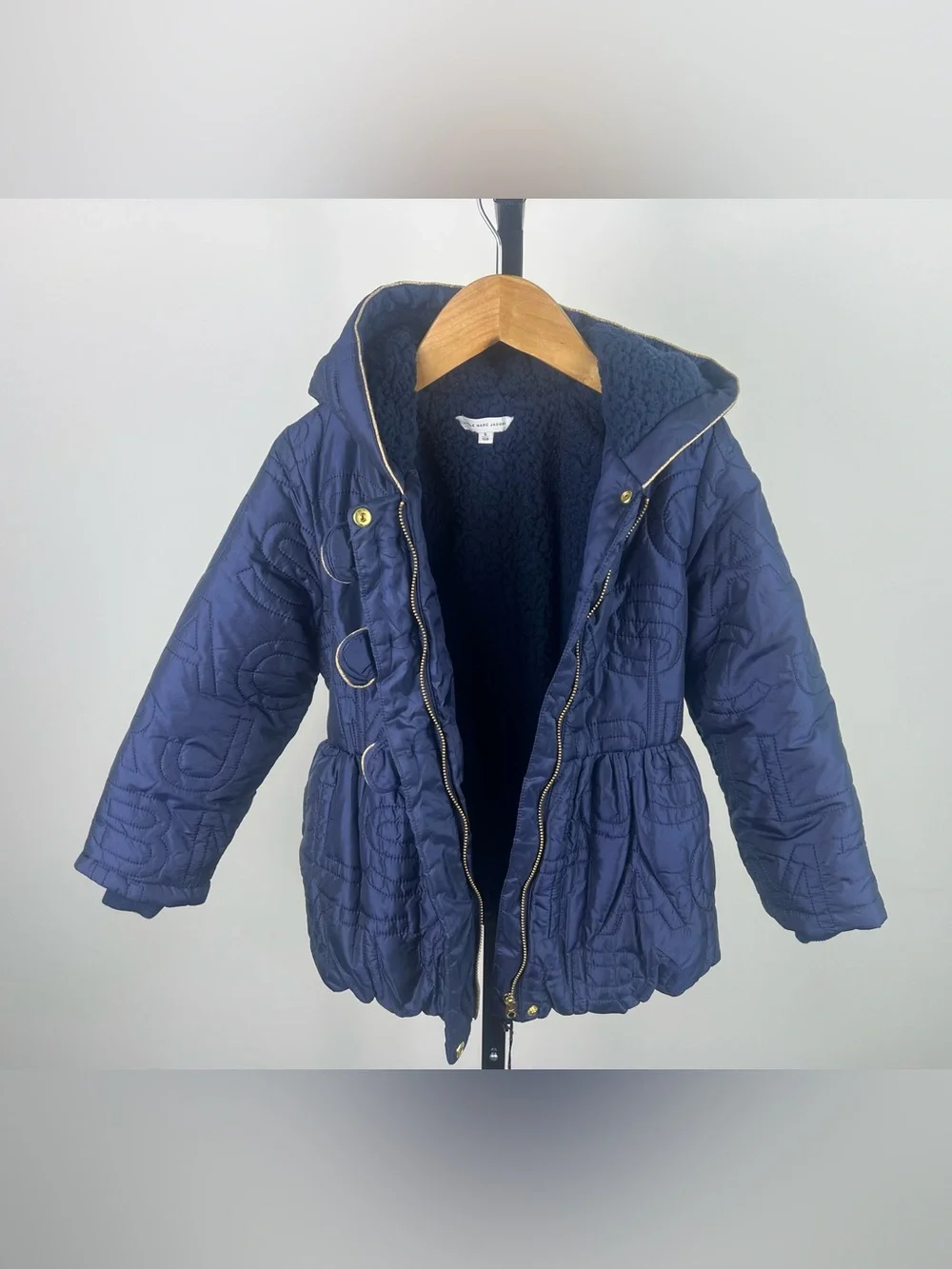Marc Jacobs Girls Puffer Coat/Jacket, Navy, Size 5